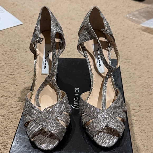 Nina Shoes - Nina Glittering Silver Heels